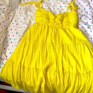 Cute yellow summer dress